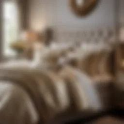 Elegant Bedding Ensemble in Master Bedroom
