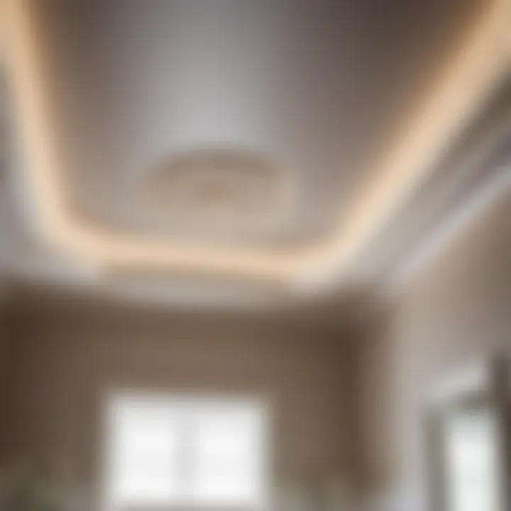 Luxurious Molding and Trim for Bathroom Ceiling Luxurious bathroom ceiling molding and trim details
