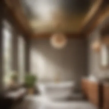 Sleek Paint Colors and Textures for Bathroom Ceiling Sleek bathroom ceiling paint colors and textures