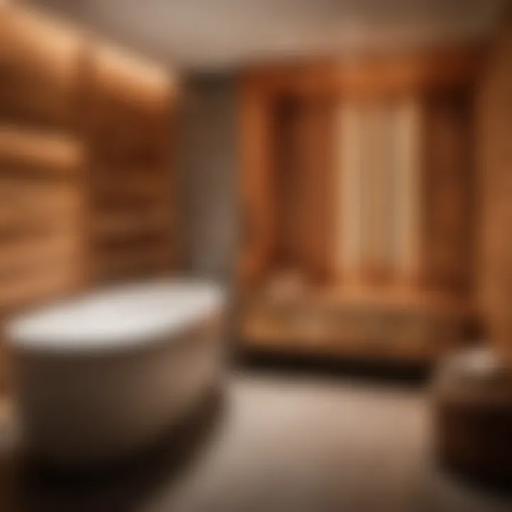 Luxurious bathroom remodel with integrated sauna
