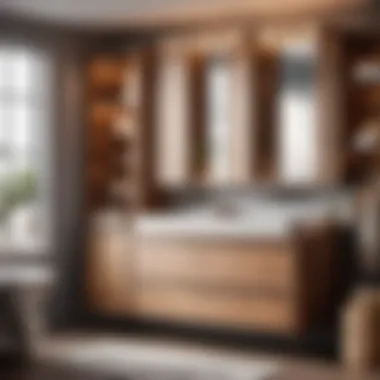 Stylish storage solutions for organized bathroom space