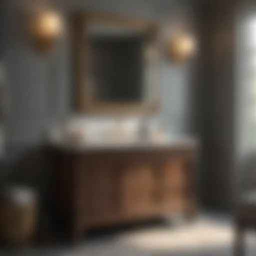 Luxurious Vanity Upgrade Elegant Bathroom Vanity with Marble Countertop