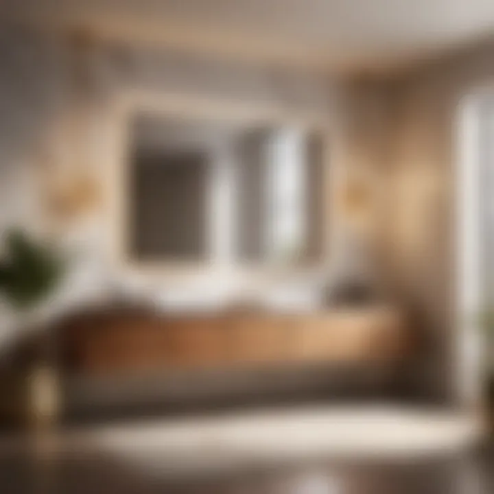 Luxurious Revit bathroom vanity showcasing premium materials