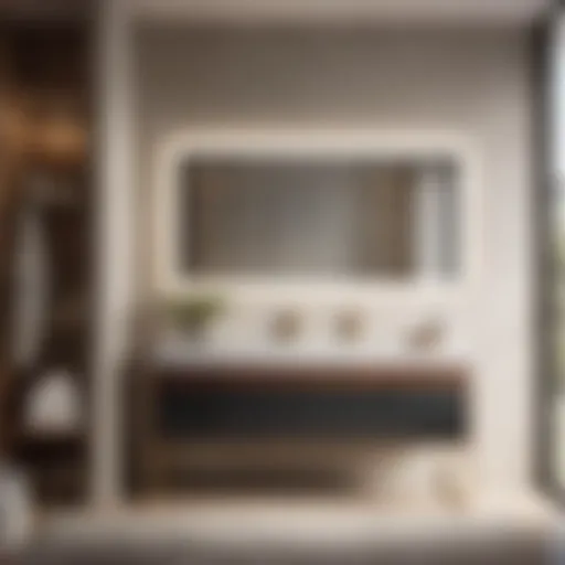 Modern Revit bathroom vanity with sleek lines