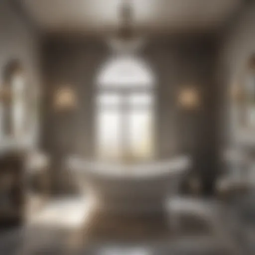 Luxurious Bathtub Upgrade Elegant bathtub in a modern bathroom