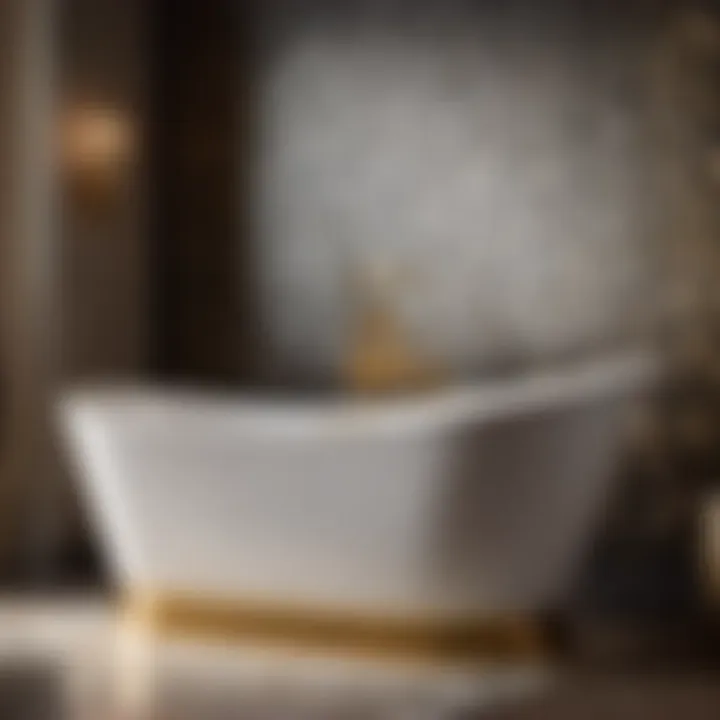 Elegant bathtub with refinishing products