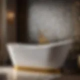 Luxurious Bathtub Refinishing Essentials Elegant bathtub with refinishing products