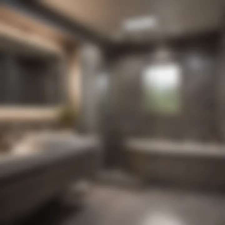 Trendy materials for a modern RV bathroom
