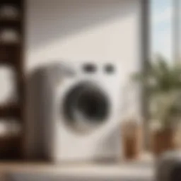 Innovative laundry machine in sleek design