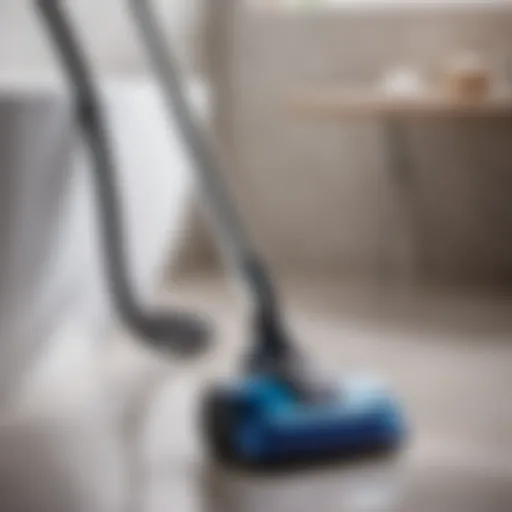 Sleek and Powerful Cleaning Companion Sleek and powerful mini vacuum for bathroom hair removal