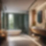 Innovative bathroom design app interface