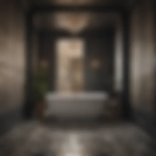 Elegance in Geometry Elegant Geometric Pattern 3D Bathroom Floor Tiles