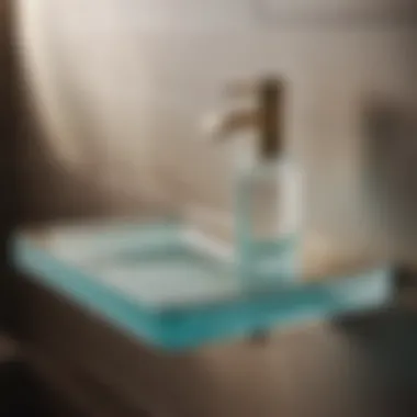Innovative Glass Toilet Tray