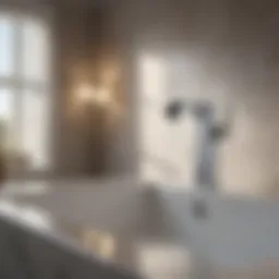 Sleek Sensor Bath Faucet in Modern Bathroom Setting