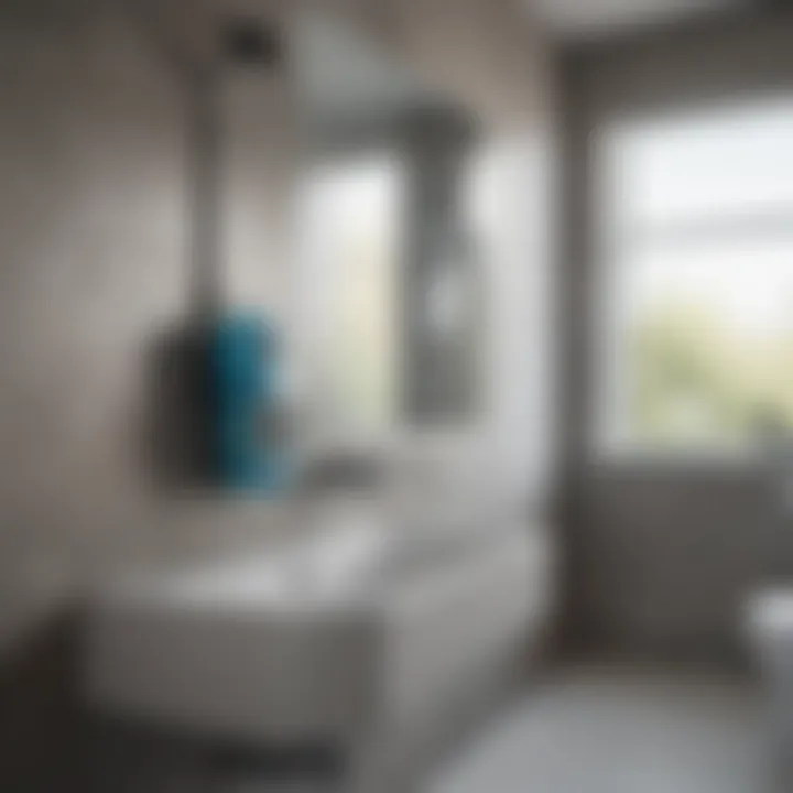 Cutting-edge technology integration in a battery-powered bathroom scrubber
