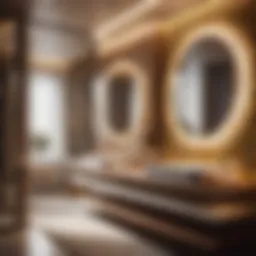 Abstract Geometry Guest Bath Design