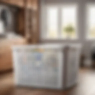 Transformative Laundry Organization Solution Transforming laundry organization with basketball hamper