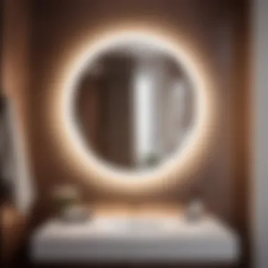 Innovative Round Tilting Bathroom Mirror Design