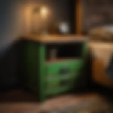 Rustic Charm Nightstand John Deere themed nightstand embodying rustic charm