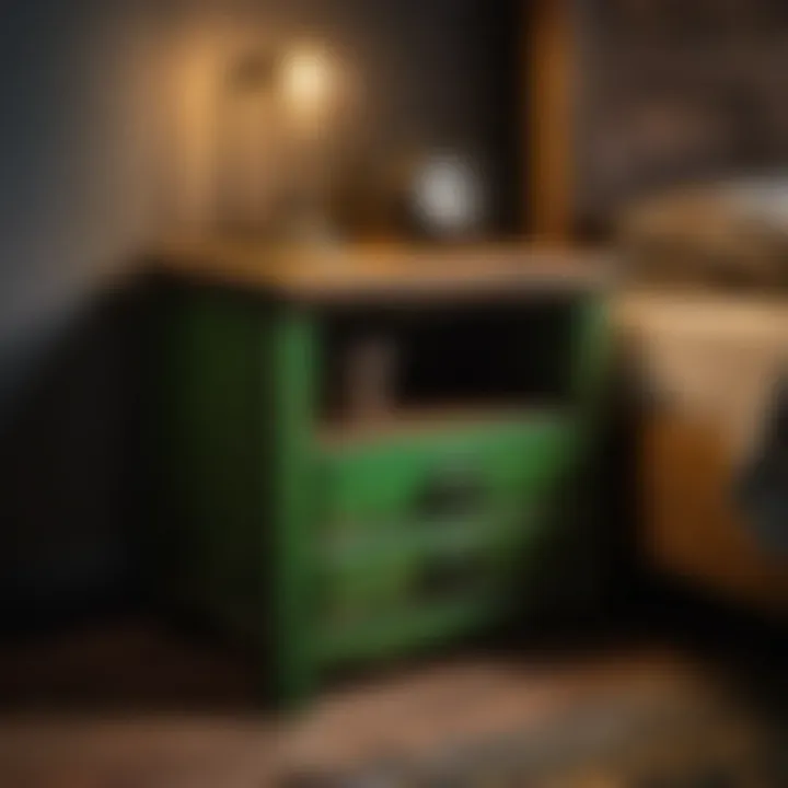 Rustic Charm Nightstand John Deere themed nightstand embodying rustic charm