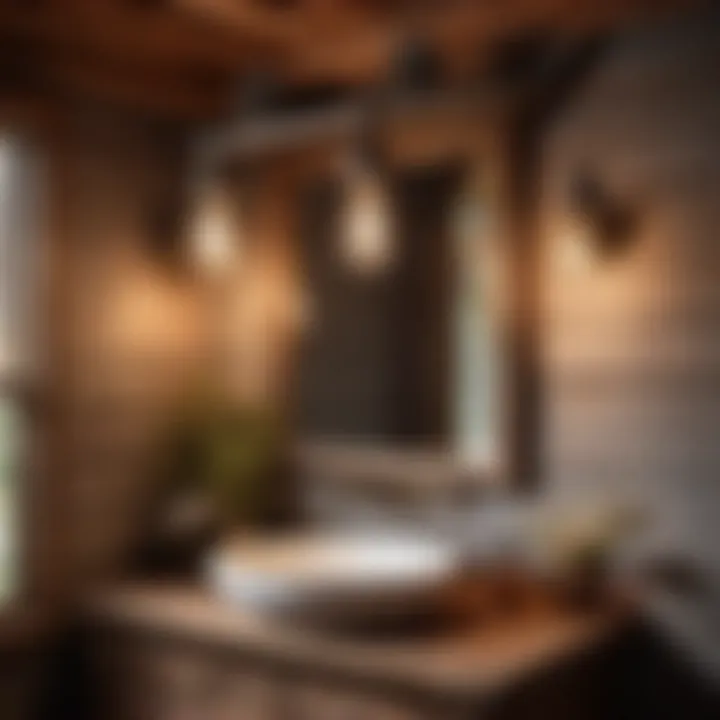 Enchanting Rustic Charm Rustic Cottage Bathroom Light Fixture