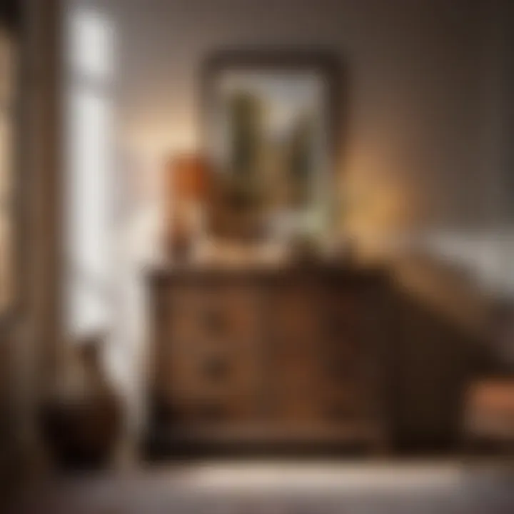 Artisan Craftsmanship at Its Finest Rustic Dresser with Handcrafted Details