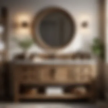 Farmhouse Inspired Rustic Vanity Rustic farmhouse style bathroom vanity