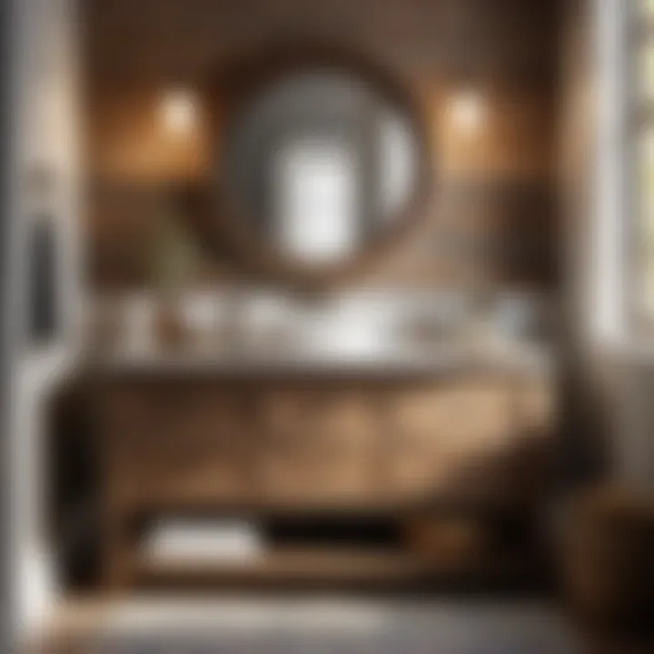 Charming Rustic Farmhouse Bathroom Vanity Rustic farmhouse bathroom vanity