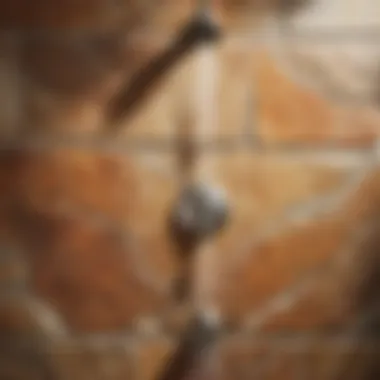Earthy Stone Charm Rustic natural stone shower tile