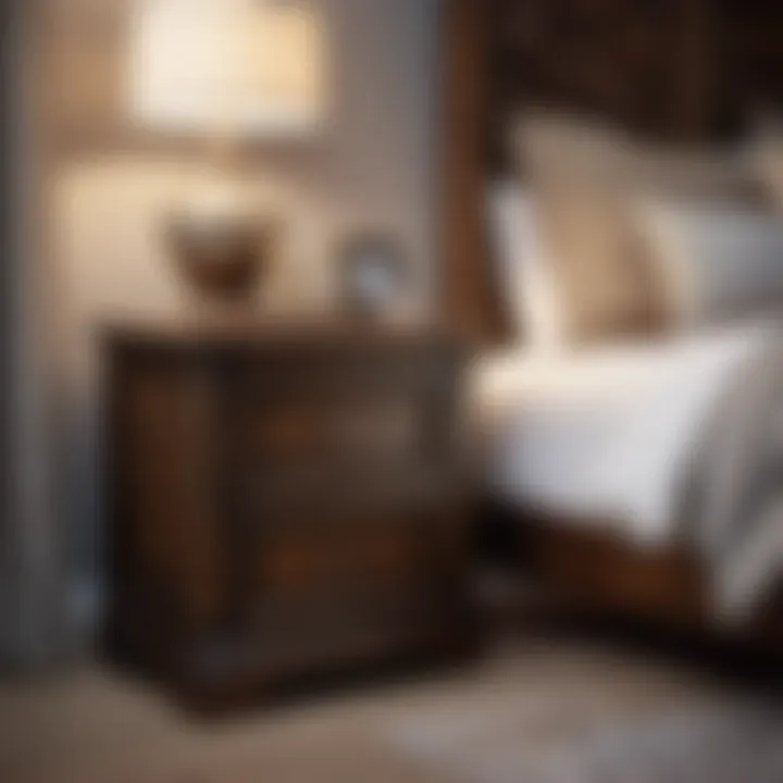 Rustic Nightstand with Drawer