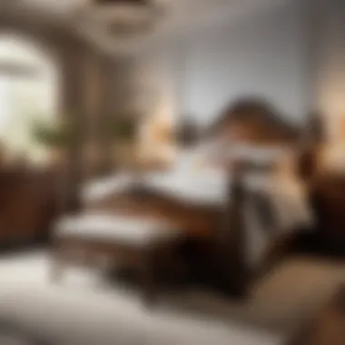 Timeless Elegance Rustic Queen Bedroom Furniture with Vintage Accents