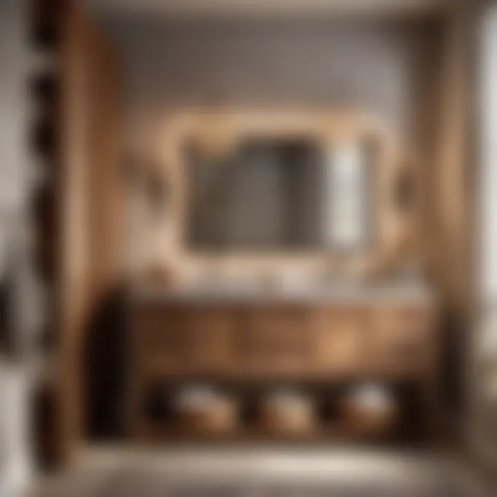 Spacious Storage Rustic Vanity Rustic vanity with ample storage space