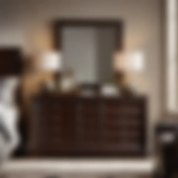 Modern Sauder Dresser in Espresso Wood