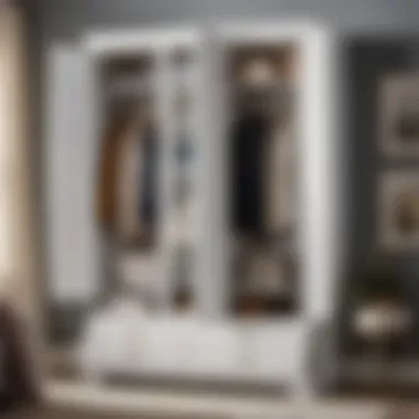 Versatile Sauder Wardrobe in White Finish