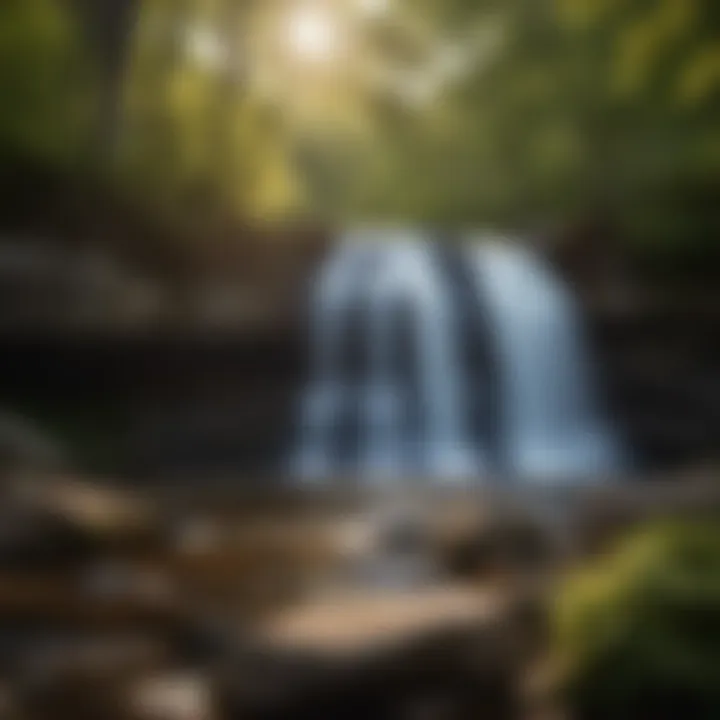 Scenic Waterfall in Meyers Bath