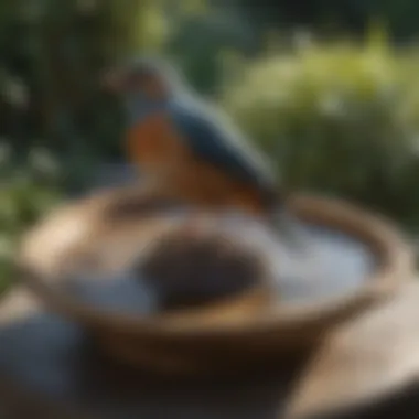 Sculptural Resin Style Selections Bird Bath