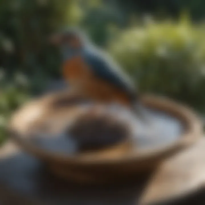 Sculptural Resin Style Selections Bird Bath