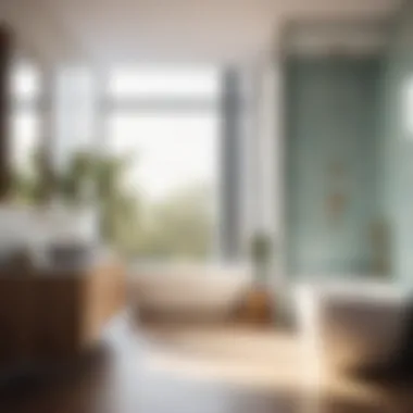 Effortless Relocation Process Illustration of seamless bathroom relocation process