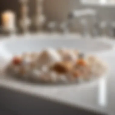 Beach Bliss: Seashell Embedded Countertop Decor Seashell embedded countertop decor