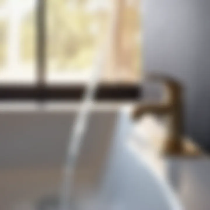 Secure Faucet Installation Illustration demonstrating secure faucet installation