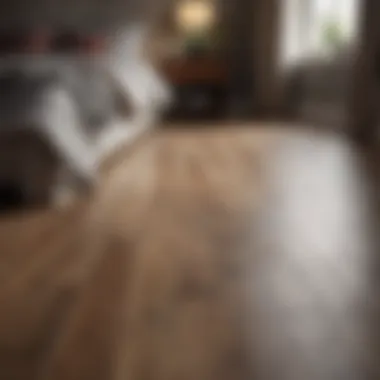 Layered Comfort in Bedroom Flooring Cozy bedroom setting with layered flooring materials