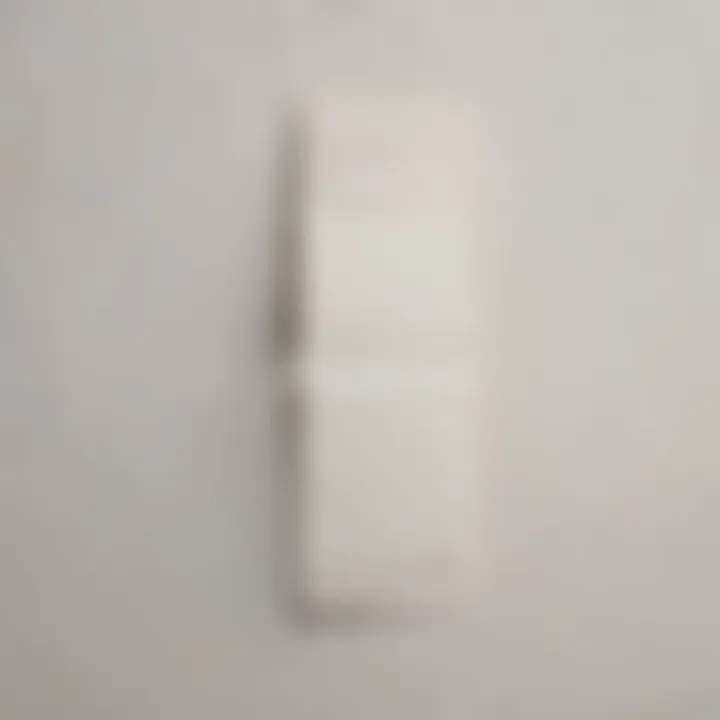 Different shades of white paint swatches