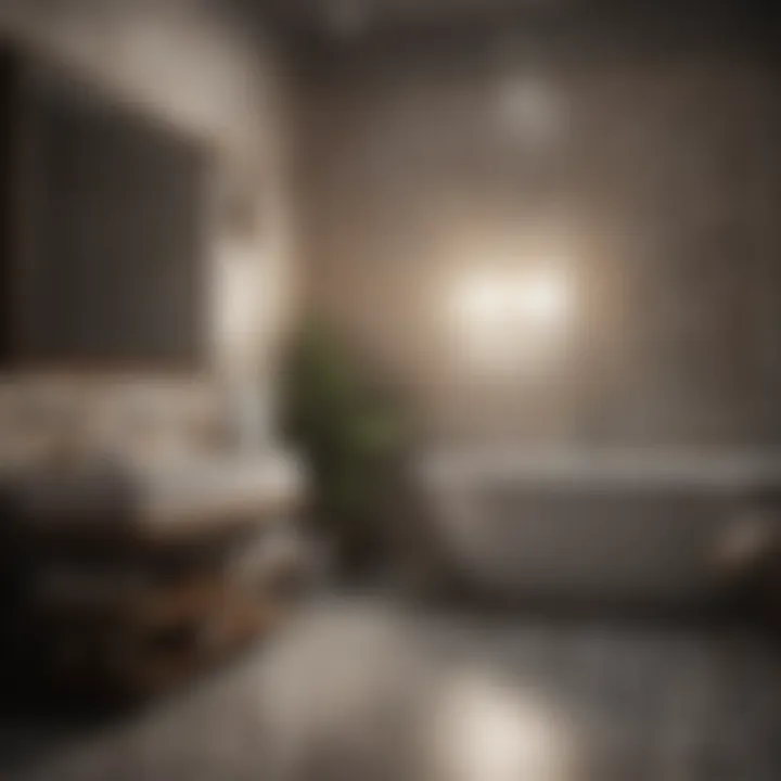 Variety of tile materials for bathrooms