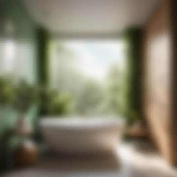 Calming Greenery Adding Tranquility to Bathroom Decor