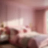 Serene Pink Bedroom Light Illuminating Elegance
