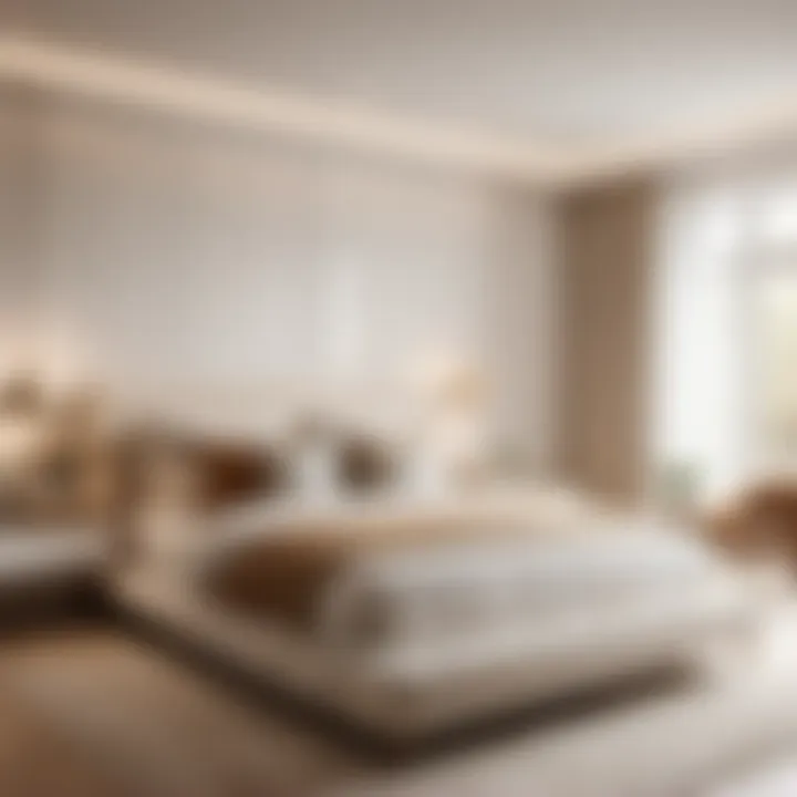 Serene Simplicity in White and Beige Bedroom