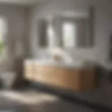 Innovative Design of a Modern Vanity Modern vanity with sleek lines