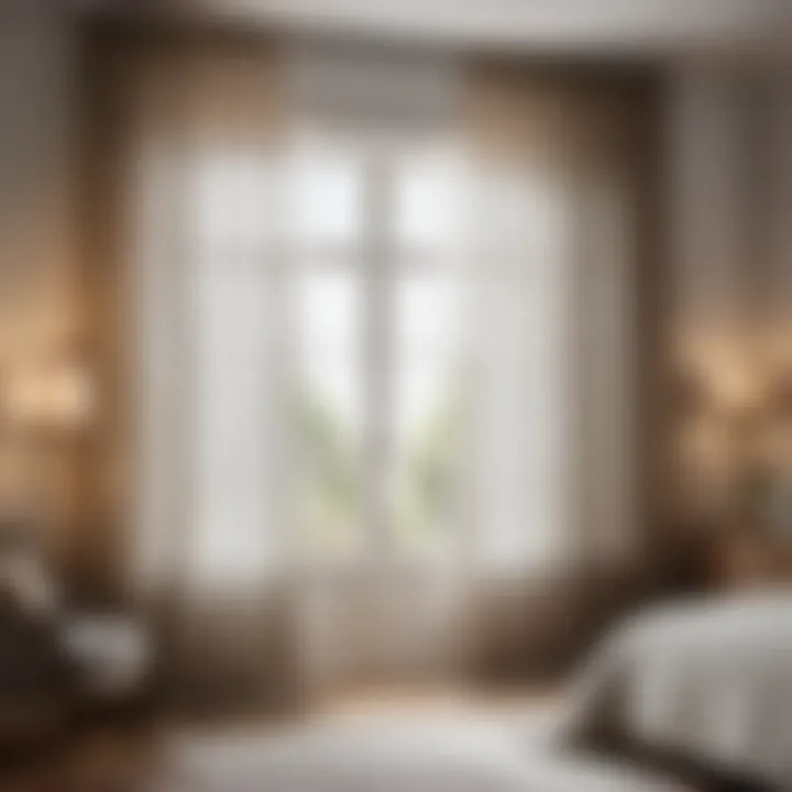 Sheer Linen Curtains for Bedroom French Doors