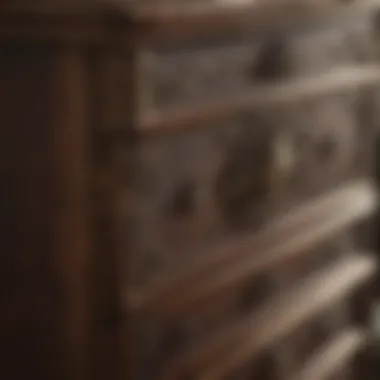 Close-up of Shelton chest materials highlighting craftsmanship
