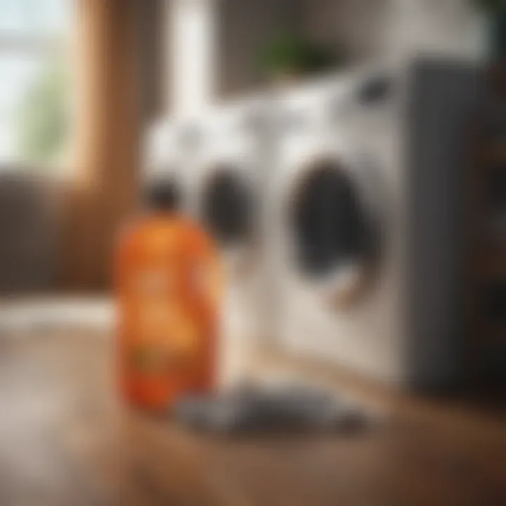 Vibrant eco-friendly laundry detergents on a wooden surface